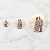 Custom Wedding Day Foto Konfetti (Rückseiten)