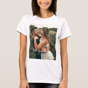 Custom Wedding Day Foto T-Shirt