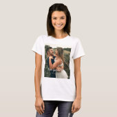 Custom Wedding Day Foto T-Shirt (Vorne ganz)