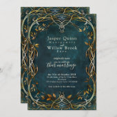 Custom Wedding Einladung - Fantasie (Vorne/Hinten)