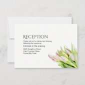 Custom Wedding Empfang, Tulpe Einladung (Vorderseite)