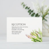Custom Wedding Empfang, Tulpe Einladung (Stehend Vorderseite)