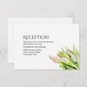 Custom Wedding Empfang, Tulpe Einladung (Vorne/Hinten)