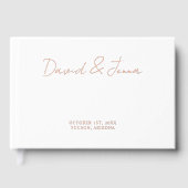 Custom Wedding Empfang Verlobung Personalisiert Gästebuch (Vorderseite)