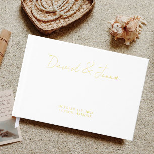 Custom Wedding Empfang Verlobung Personalisiert Gästebuch