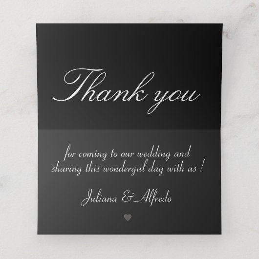 Custom Wedding/Event Name Placeholders Platzkarte (Innenseite Aufgefaltet)