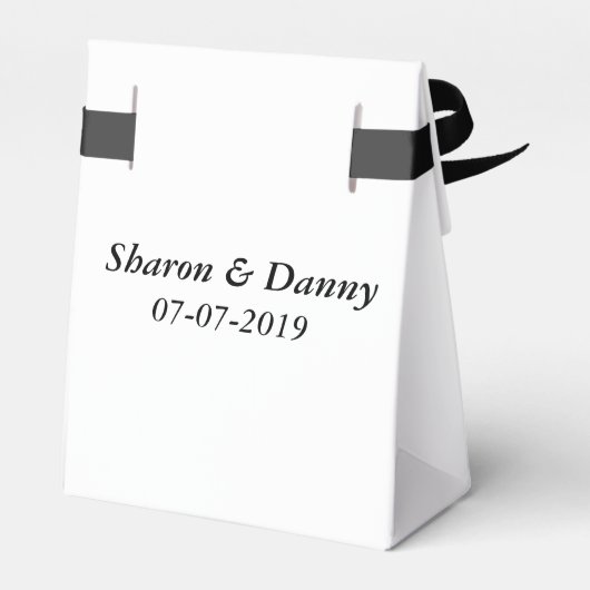 Custom Wedding Favor Box Geschenkschachtel (Rückseite)