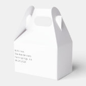 Custom Wedding Favor Box Geschenkschachtel (Rückseite)