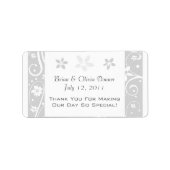 Custom Wedding Favor Labels Adressaufkleber (Vorne)