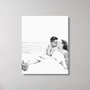 Custom Wedding Foto and Texte Leinwand Art