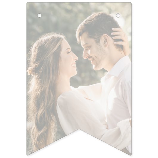 Custom Wedding Foto Bunting Flags Wimpelkette (Erste Fahne)