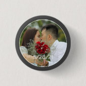 Custom Wedding Foto Button (Vorderseite)