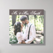 Custom Wedding Foto Canvas Print Leinwanddruck (Vorderseite)