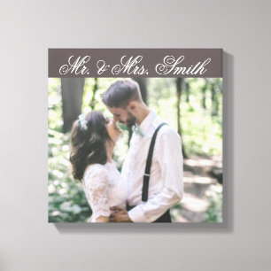 Custom Wedding Foto Canvas Print Leinwanddruck