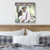 Custom Wedding Foto Canvas Print Leinwanddruck (Insitu (Schlafzimmer))