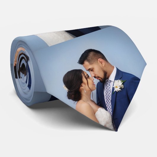 Custom Wedding Foto Collage Krawatte (Gerollt)