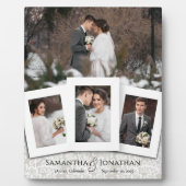 Custom Wedding Foto Collage Plaque Fotoplatte (Vorderseite)
