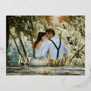 Custom Wedding Foto Danke Karte