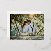 Custom Wedding Foto Danke Karte (Vorderseite/Rückseite)