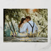 Custom Wedding Foto Danke Karte (Vorderseite)