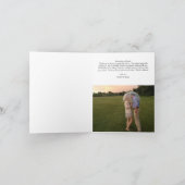 Custom Wedding Foto Danke Karte (Innenseite)