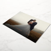 Custom Wedding Foto Dankeschön Card Folieneinladung (Gedreht)