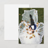 Custom Wedding Foto Dankeskarte (Vorne/Hinten)