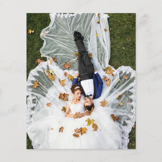 Custom Wedding Foto Flyer (Vorne)