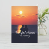 Custom Wedding Foto geklappt Danke Karte (Stehend Vorderseite)