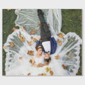 Custom Wedding Foto Geschenkpapier (Flach)