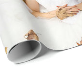 Custom Wedding Foto Geschenkpapier (Rolleneckpunkt)