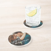 Custom Wedding Foto Getränkeuntersetzer (Seite)