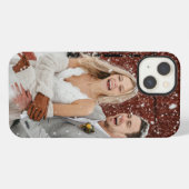 Custom Wedding Foto iPhone Hülle (Rückseite (Horizontal))