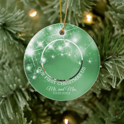 Custom Wedding Foto Keramik Ornament (Baum)