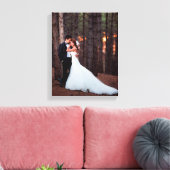 Custom Wedding Foto Leinwand Print (Insitu (Wohnzimmer))