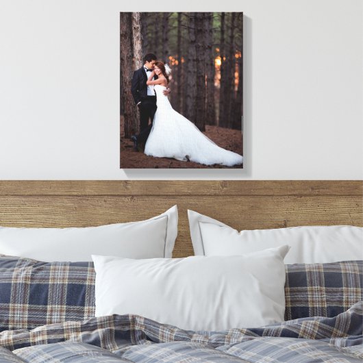 Custom Wedding Foto Leinwand Print (Insitu (Schlafzimmer))