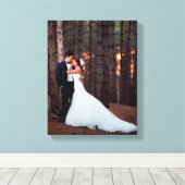 Custom Wedding Foto Leinwand Print (Insitu (Holzboden))