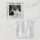 Custom Wedding Foto Liebe & Dankeschön Karte (Vorne/Hinten)