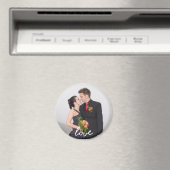 Custom Wedding Foto Liebe Magnet (In Situ (Geschirrspüler))