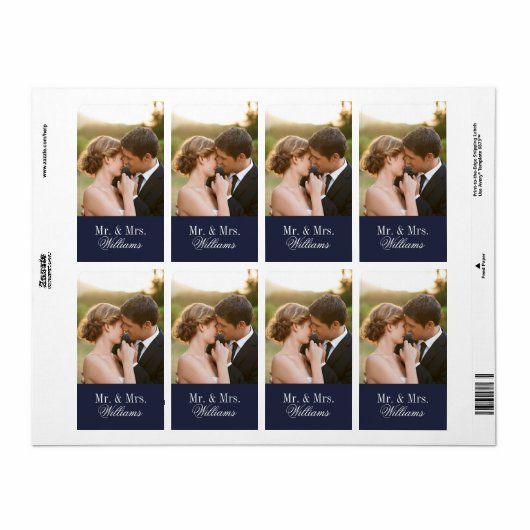 Custom Wedding Foto Monogram (Vorne)