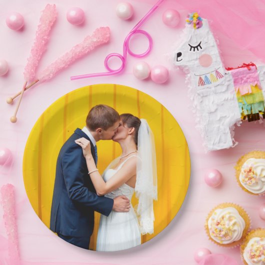 Custom Wedding Foto Pappteller (Party)