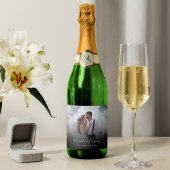 Custom Wedding Foto Personalisiert Schaumweinetikett