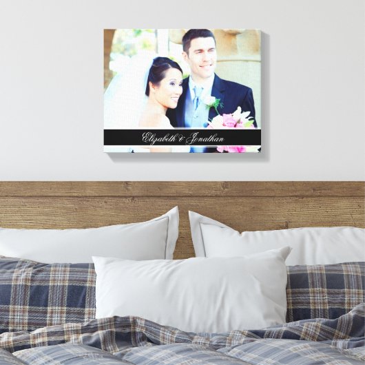 Custom Wedding Foto Personalisierte Leinwand Kunst (Insitu (Schlafzimmer))