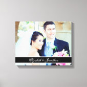 Custom Wedding Foto Personalisierte Leinwand Kunst (Vorderseite)