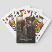 Custom Wedding Foto Playing Cards Spielkarten (Rückseite)