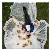Custom Wedding Foto Poster (Vorderseite)