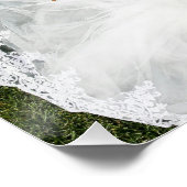 Custom Wedding Foto Poster (Ecke)