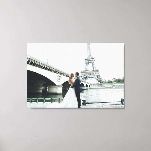 Custom Wedding Foto Real Leinwanddruck (Vorderseite)