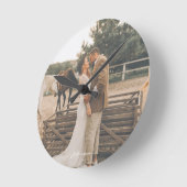 Custom Wedding Foto Runde Wanduhr (Winkel)