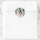 Custom Wedding Foto Runder Aufkleber (Tasche)